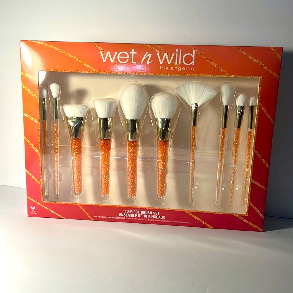 wet n wild 10 piece makeup brush set